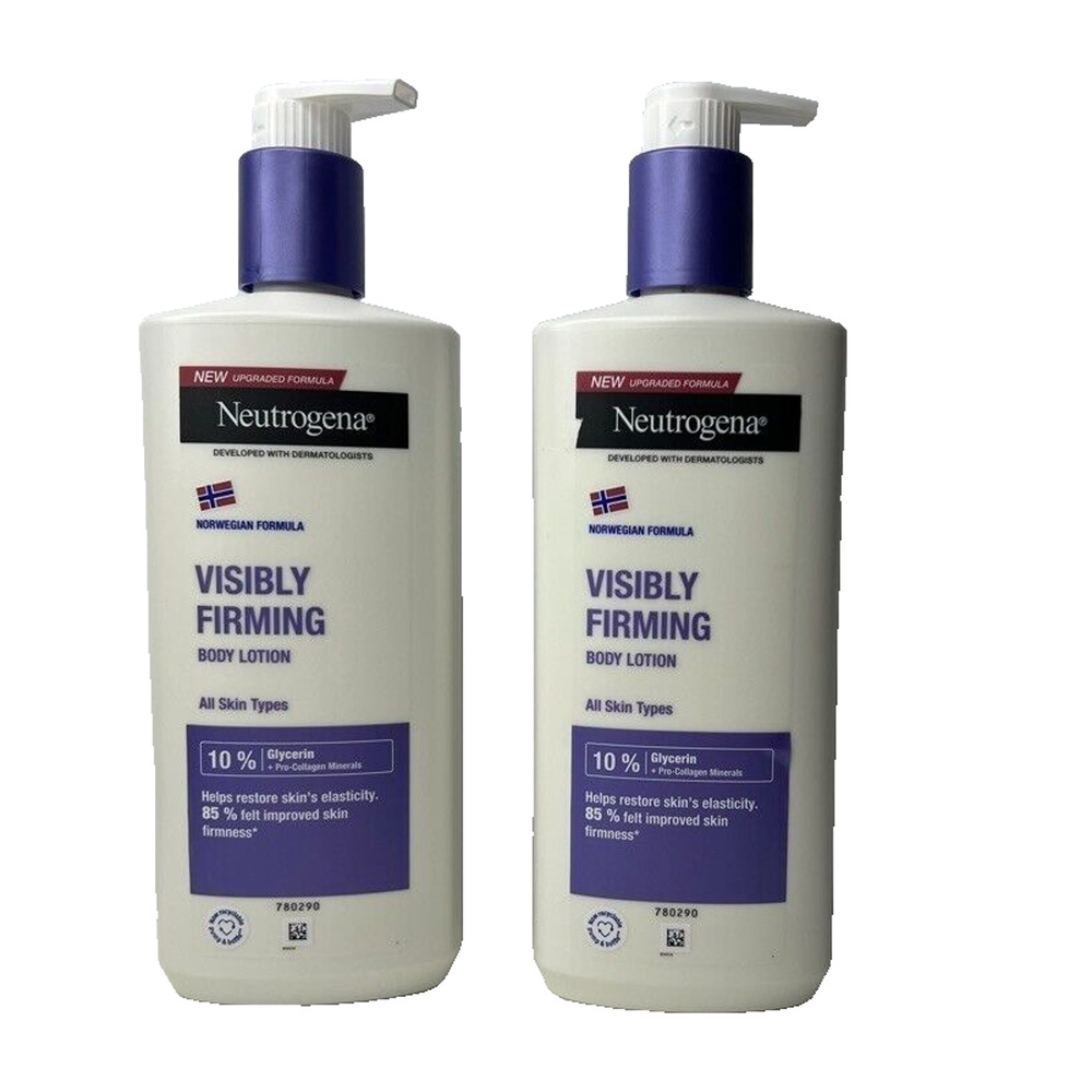 2 Neutrogena Visibly Firming Body Lotion Norwegian Formula 400ML Ea Discontinued